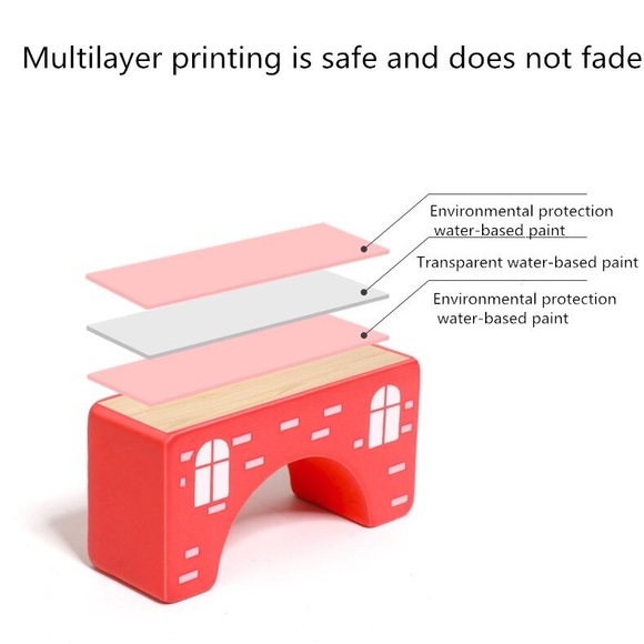 [Brand New] colourful Montessori wooden blocks - Picture 6 of 10